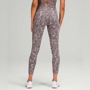 Lululemon Wunder Train High-Rise 25” Leggings Hideaway Camo Lunar Rock Multu